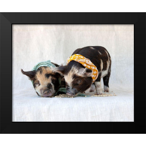Fiona And Ferdinand IV Black Modern Wood Framed Art Print by Soderman, Tania