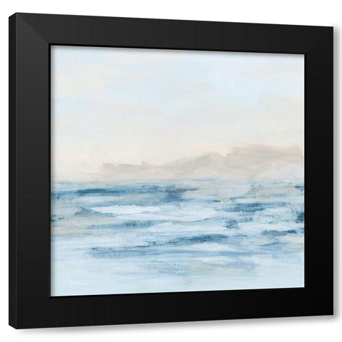 Distant Tides I Black Modern Wood Framed Art Print by Vess, June Erica