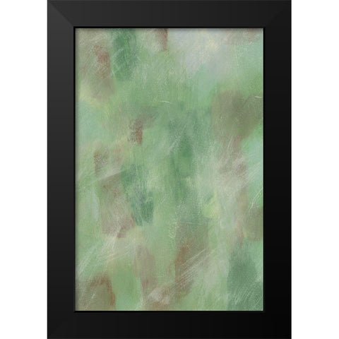 Green Shadows I Black Modern Wood Framed Art Print by Moore, Regina