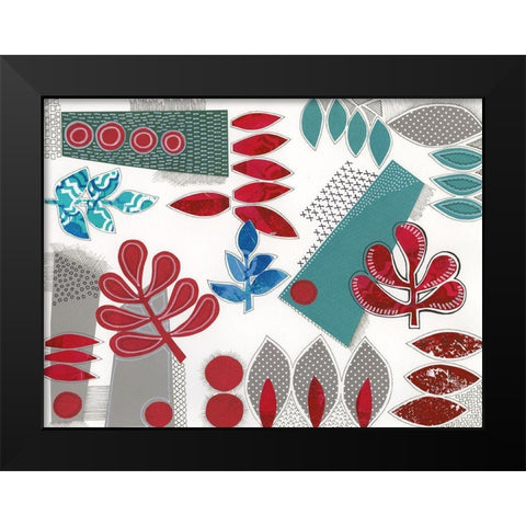 Modan II Black Modern Wood Framed Art Print by Moore, Regina