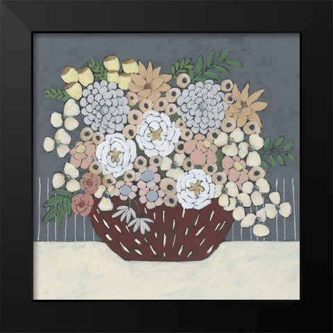 Flowers For You II Black Modern Wood Framed Art Print by Moore, Regina