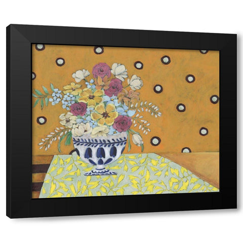 Flowerscape I Black Modern Wood Framed Art Print by Moore, Regina