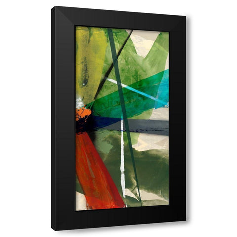 Shattered II Black Modern Wood Framed Art Print with Double Matting by Jasper, Sisa