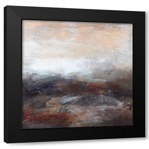Abstract Illusion II Black Modern Wood Framed Art Print by Gordon, Sharon
