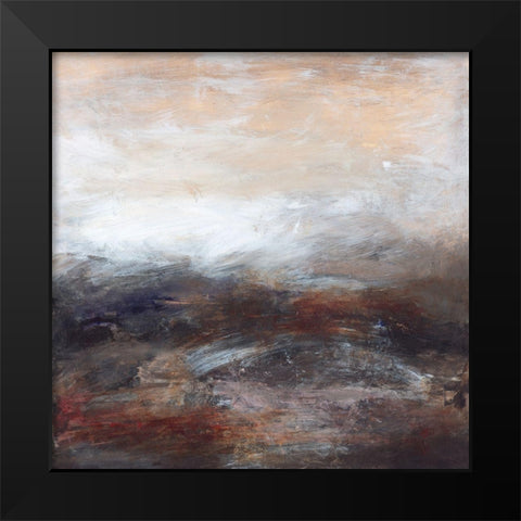 Abstract Illusion II Black Modern Wood Framed Art Print by Gordon, Sharon