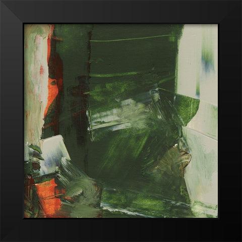 Evolve Green I Black Modern Wood Framed Art Print by Gordon, Sharon