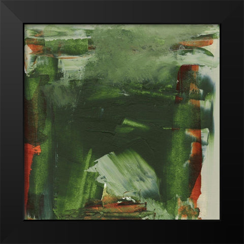 Evolve Green II Black Modern Wood Framed Art Print by Gordon, Sharon