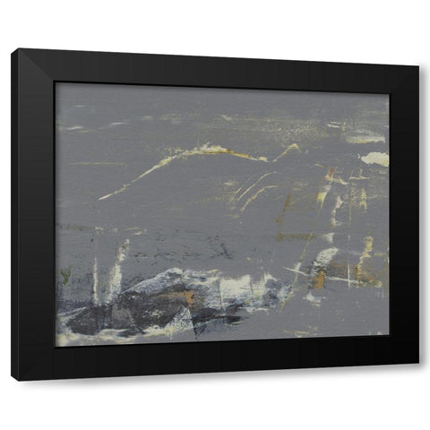 Mystique Abstract I Black Modern Wood Framed Art Print with Double Matting by Gordon, Sharon