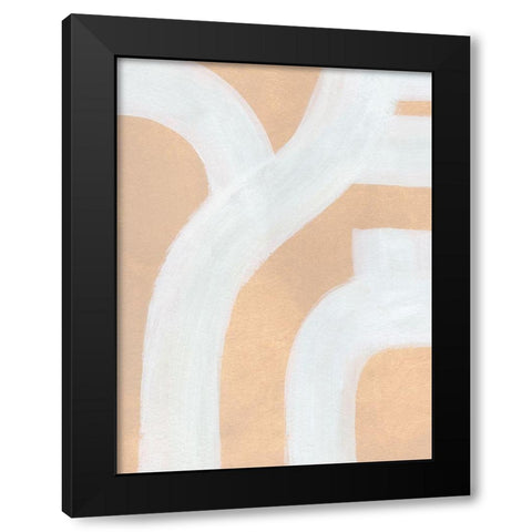 Neutral Winding Paths I Black Modern Wood Framed Art Print with Double Matting by Green, Jacob