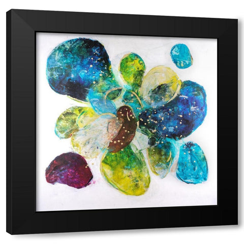Interpretations I Black Modern Wood Framed Art Print by Combs, Joyce