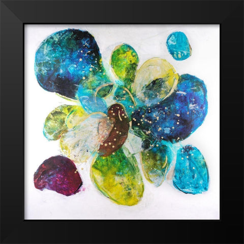 Interpretations I Black Modern Wood Framed Art Print by Combs, Joyce