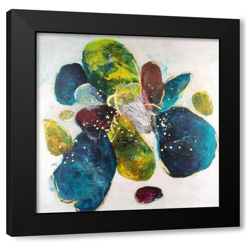Interpretations II Black Modern Wood Framed Art Print with Double Matting by Combs, Joyce
