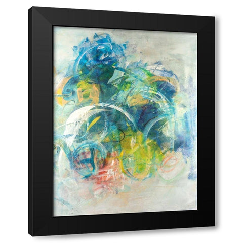 Silent Energy I Black Modern Wood Framed Art Print by Combs, Joyce