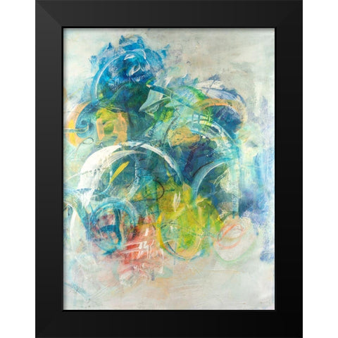 Silent Energy I Black Modern Wood Framed Art Print by Combs, Joyce