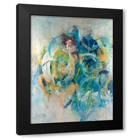 Silent Energy II Black Modern Wood Framed Art Print by Combs, Joyce