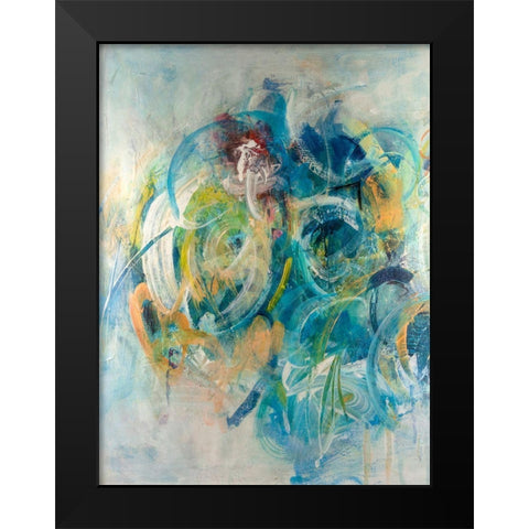 Silent Energy II Black Modern Wood Framed Art Print by Combs, Joyce