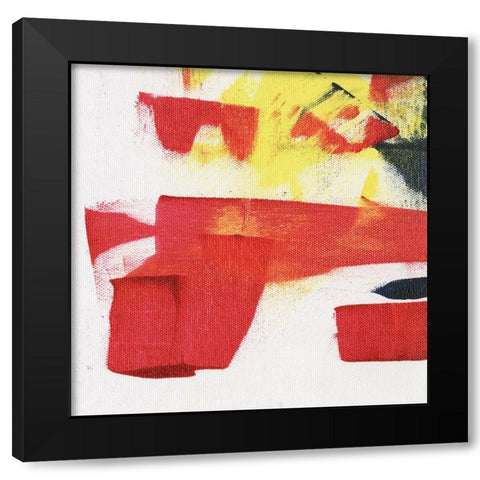Evolution III Black Modern Wood Framed Art Print with Double Matting by Combs, Joyce