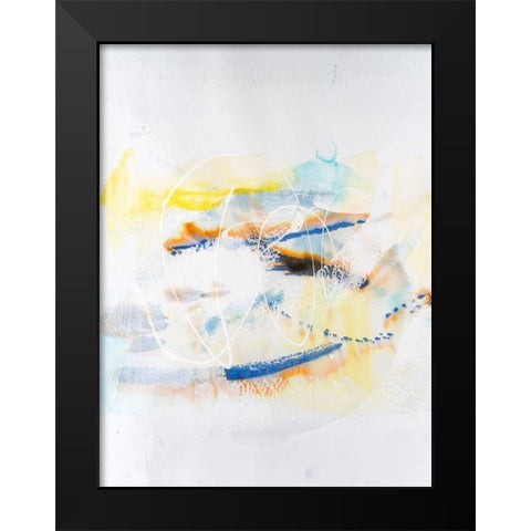 Spacial I Black Modern Wood Framed Art Print by Combs, Joyce