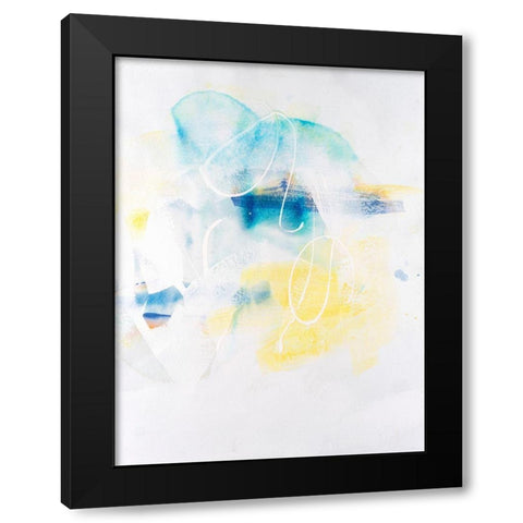 Spacial II Black Modern Wood Framed Art Print with Double Matting by Combs, Joyce