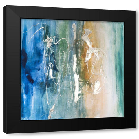 Salty Sea I Black Modern Wood Framed Art Print by Combs, Joyce