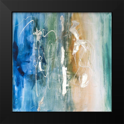 Salty Sea I Black Modern Wood Framed Art Print by Combs, Joyce