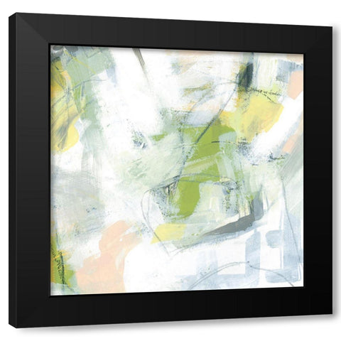 Spring Circuit III Black Modern Wood Framed Art Print by Vess, June Erica
