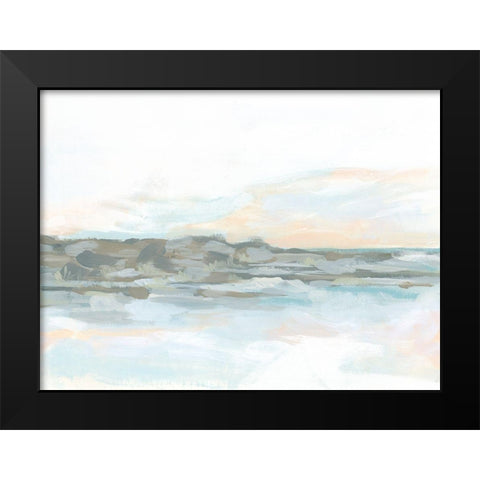 Rock Coast I Black Modern Wood Framed Art Print by Vess, June Erica