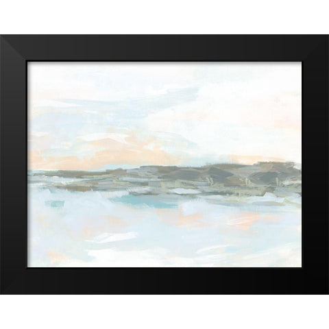 Rock Coast II Black Modern Wood Framed Art Print by Vess, June Erica