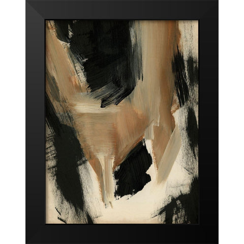Baked Paintstrokes II Black Modern Wood Framed Art Print by Parker, Jennifer Paxton