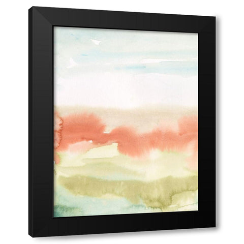 Blushing Sunrise I Black Modern Wood Framed Art Print with Double Matting by Longley, Alicia