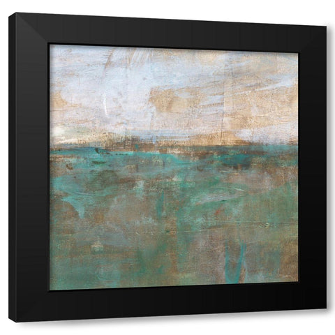 Silver Mint I Black Modern Wood Framed Art Print by Harper, Ethan