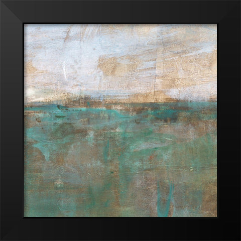 Silver Mint I Black Modern Wood Framed Art Print by Harper, Ethan