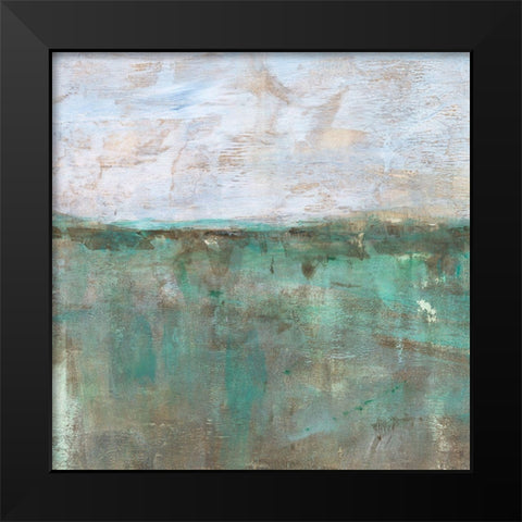 Silver Mint II Black Modern Wood Framed Art Print by Harper, Ethan