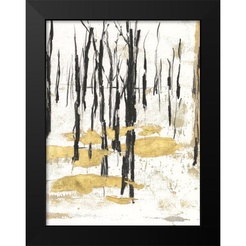 Gilded Winter I Black Modern Wood Framed Art Print by Harper, Ethan