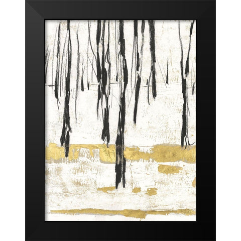 Gilded Winter II Black Modern Wood Framed Art Print by Harper, Ethan
