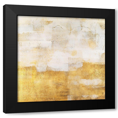Golden Grains II Black Modern Wood Framed Art Print by Harper, Ethan