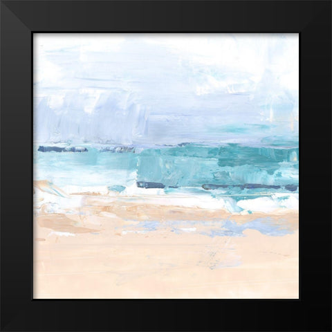 Caribbean Horizon II Black Modern Wood Framed Art Print by Harper, Ethan