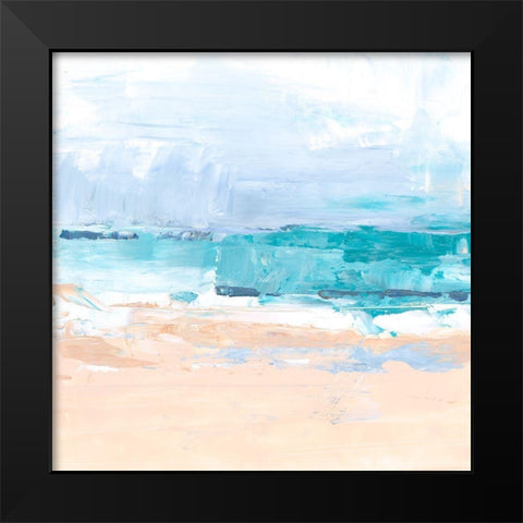 Caribbean Horizon II Black Modern Wood Framed Art Print by Harper, Ethan