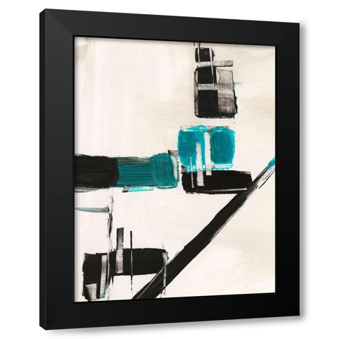 Geometry Notes I Black Modern Wood Framed Art Print with Double Matting by Harper, Ethan