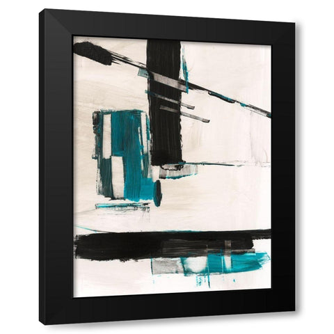 Geometry Notes II Black Modern Wood Framed Art Print by Harper, Ethan