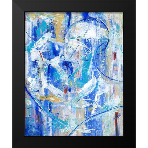 New Spin I Black Modern Wood Framed Art Print by OToole, Tim