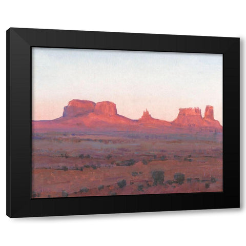 Red Rocks at Dusk II Black Modern Wood Framed Art Print by OToole, Tim