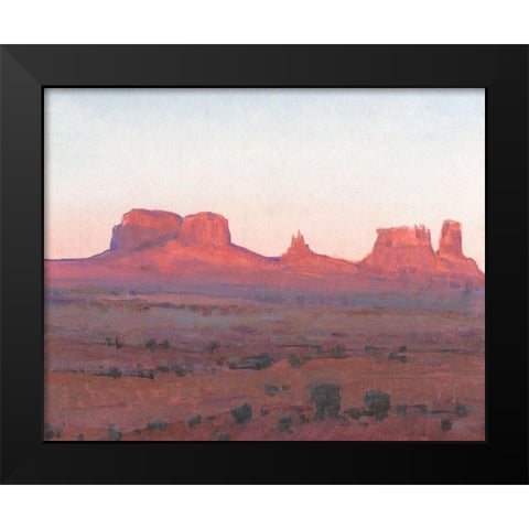 Red Rocks at Dusk II Black Modern Wood Framed Art Print by OToole, Tim