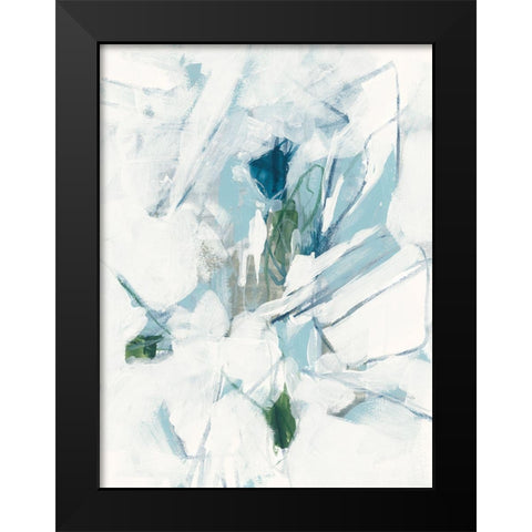 Ice Cavern IV Black Modern Wood Framed Art Print by Vess, June Erica