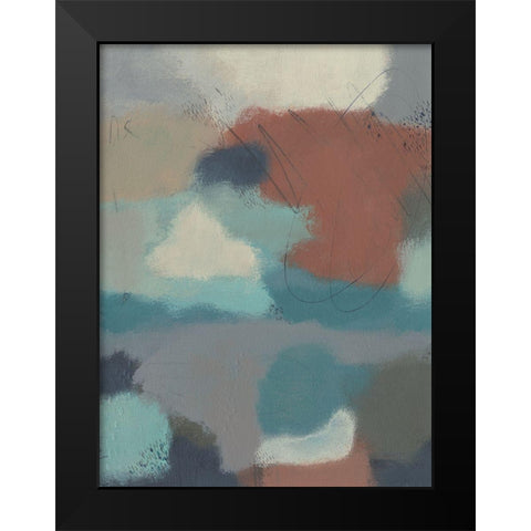 Floating By I Black Modern Wood Framed Art Print by Moore, Regina