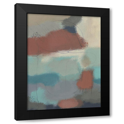 Floating By II Black Modern Wood Framed Art Print by Moore, Regina