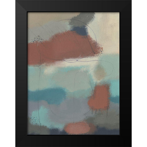 Floating By II Black Modern Wood Framed Art Print by Moore, Regina