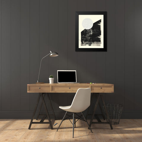 Black And White Roller III Black Modern Wood Framed Art Print by Green, Jacob