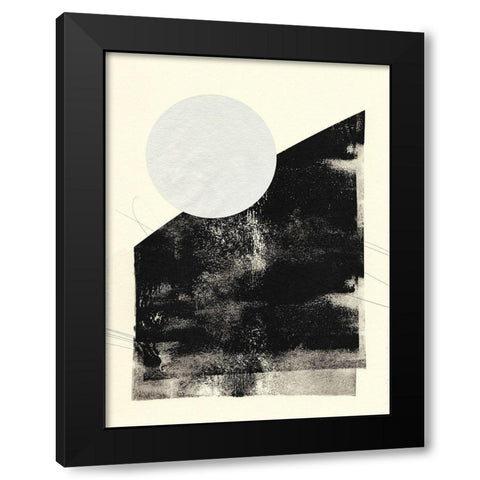 Black And White Roller III Black Modern Wood Framed Art Print with Double Matting by Green, Jacob