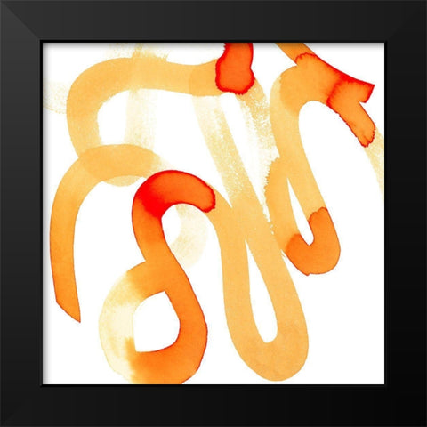 Atomic S-Curve I Black Modern Wood Framed Art Print by Parker, Jennifer Paxton